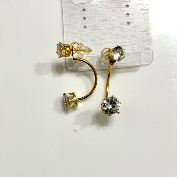 Two in one Earring-stud and loop - Picture 1 of 4